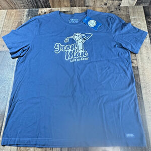 LIFE IS GOOD Iron Man Golf Short Sleeve T Shirt BRAND NEW WITH TAGS Men Sz 2XL